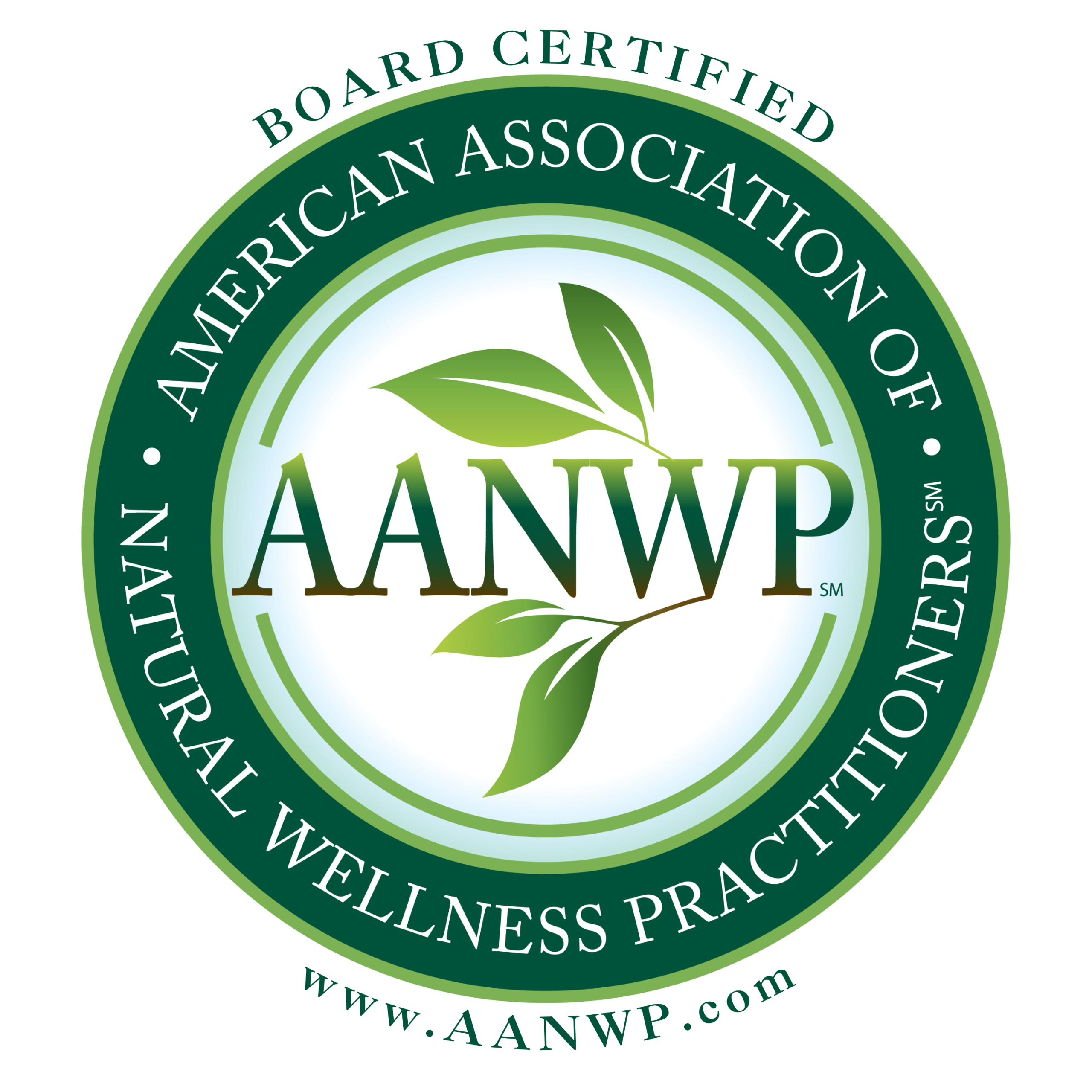 Board Certified American Association of Natural Wellness Practitioners (AANWP) certification badge