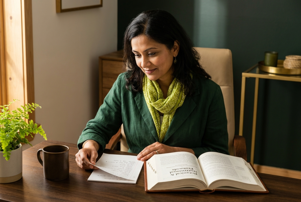 A practitioner compares a client’s supplement list against an open professional reference.